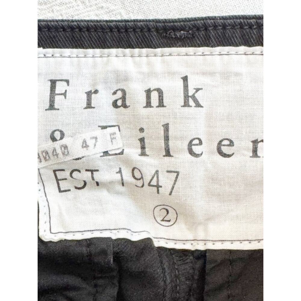 Frank & Eileen Wicklow Crop Pants Washed Black Raw Hem Size 2 - Picture 6 of 15